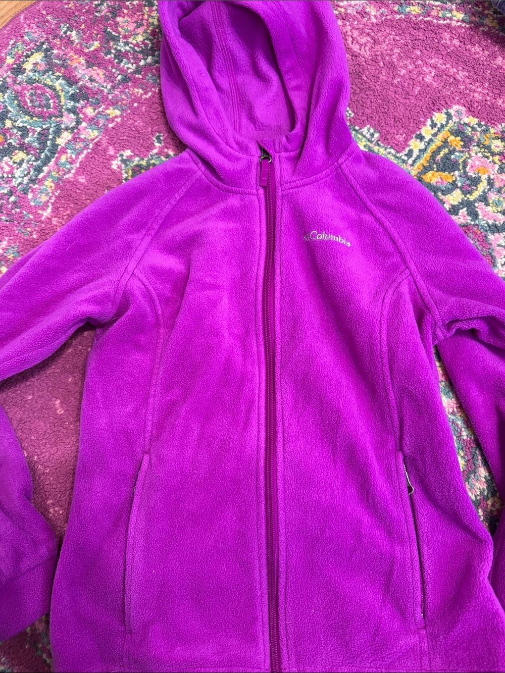 Columbia Hooded Fleece Jacket - Vivid Magenta